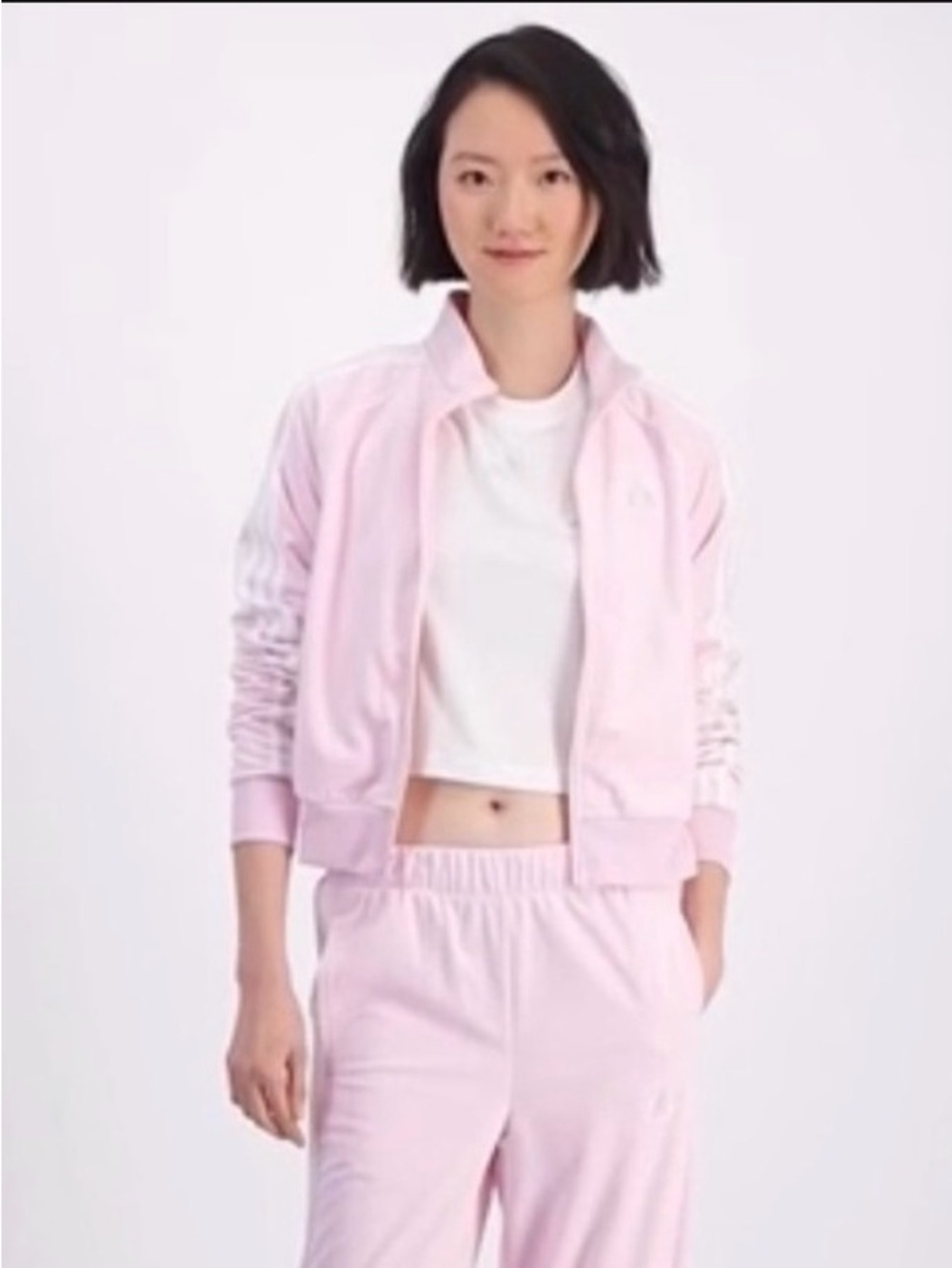 Women's Pink Adidas Y2K Glam Track jacket ONLY - Lightweight Casual